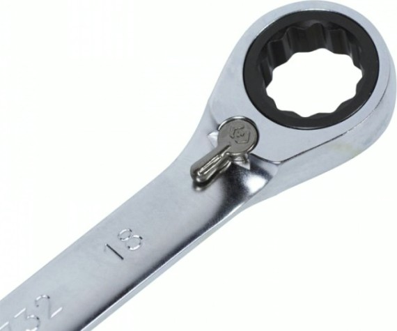 Ключ комбинированный трещоточный KING TONY 373218М 18 мм, с флажком [373218M]