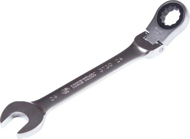 Ключ комбинированный трещоточный KING TONY с шарниром 24 мм [373024M]