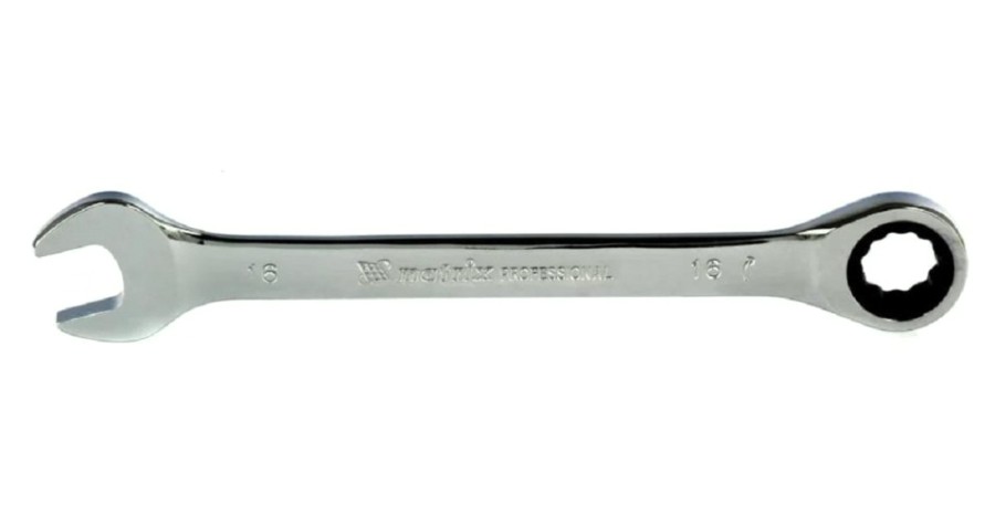 Ключ комбинированный трещоточный MATRIX 14809 16мм, CrV Ключ комбинированный трещоточный MATRIX 14809 16мм, CrV
