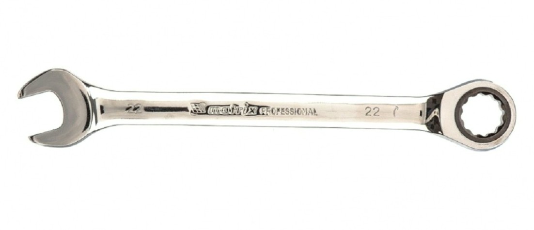 Ключ комбинированный трещоточный MATRIX 14814 22 мм, CrV Ключ комбинированный трещоточный MATRIX 14814 22 мм, CrV