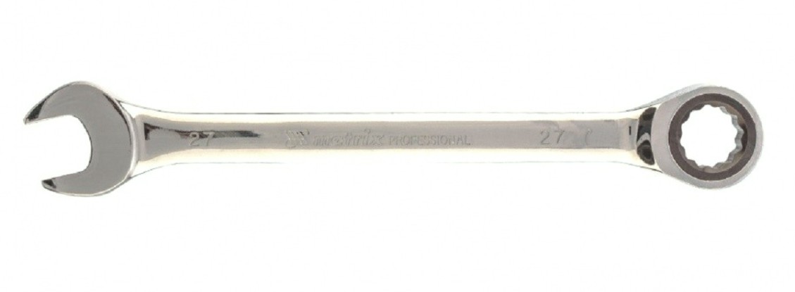 Ключ комбинированный трещоточный MATRIX 14816 27 мм, CrV Ключ комбинированный трещоточный MATRIX 14816 27 мм, CrV