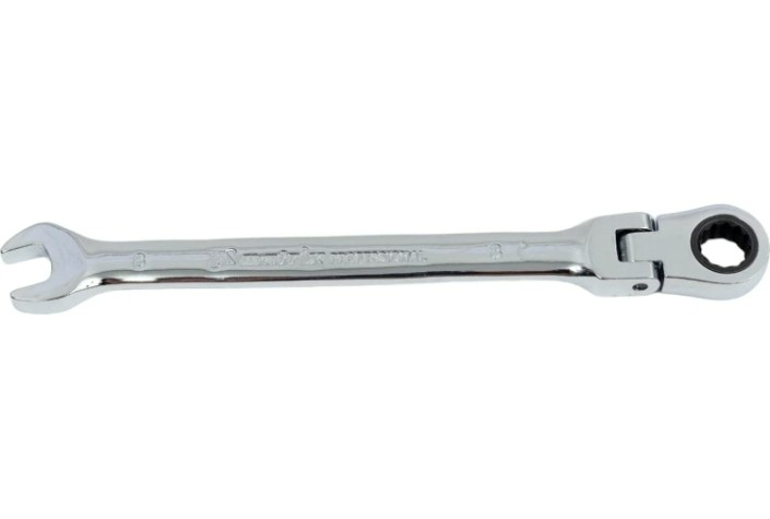 Ключ комбинированный трещоточный MATRIX 14860 8мм, CrV шарнирный Ключ комбинированный трещоточный MATRIX 14860 8мм, CrV шарнирный