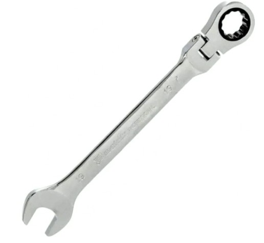 Ключ комбинированный трещоточный MATRIX 14871 19мм, CrV, шарнирный Ключ комбинированный трещоточный MATRIX 14871 19мм, CrV, шарнирный