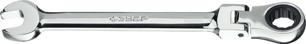 Ключ комбинированный трещоточный ЗУБР 27101-10 10 мм, с шарниром