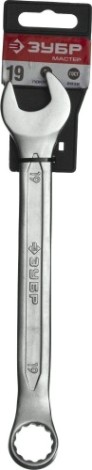 Ключ комбинированный ЗУБР МАСТЕР гаечный 19 мм, [27087-19_z01]