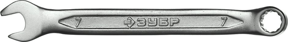 Ключ комбинированный ЗУБР МАСТЕР гаечный 7 мм, [27087-07]