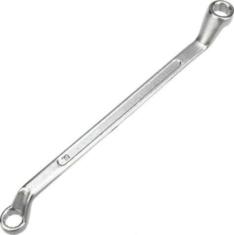 Ключ накидной REXANT 12-5854-2 коленчатый 10х11 мм, хром
