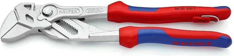 Ключ переставной KNIPEX 8605250TBK 250 мм, cr-v, хромированные рукоятки [KN-8605250TBK]
