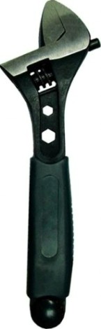 Ключ разводной Biber Профи 90012 обрезиненная ручка 200мм [тов-087764]