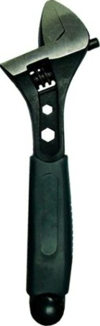 Ключ разводной Biber Профи 90013 обрезиненная ручка 250мм [тов-087765]