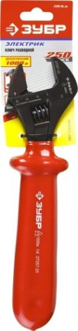 Ключ разводной диэлектрический ЗУБР ЭЛЕКТРИК до ~1000В, 250 / 30 мм [27257-25_z01]