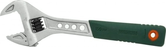 Ключ разводной JONNESWAY W27AT6 эргономичный с пластиковой ручкой, 0-19 мм, L-150 [048045]