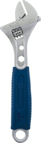 Ключ разводной Кобальт 244-940 210 мм, ширина захвата 30 мм двухкомпонентная руко