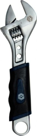 Ключ разводной Кобальт 647-543 150 мм, ширина захвата 19 мм, двухкомпонентная рук