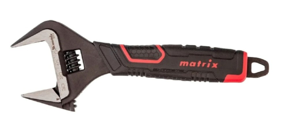 Ключ разводной MATRIX 15577 тонкие губки, фосфатированный, 200 мм CrV, PRO