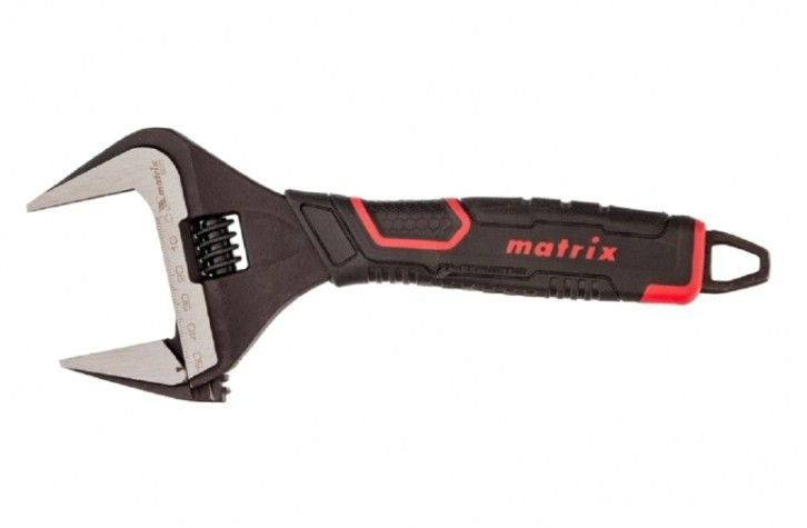 Ключ разводной MATRIX 15578 тонкие губки, фосфатированный, 250 мм CrV, PRO