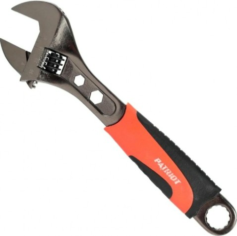 Ключ разводной PATRIOT AWF-250 обрезиненная ручка, 250 / 30 мм [350002025]