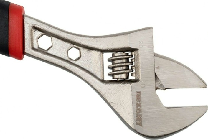 Ключ разводной REXANT 12-4673 200 мм двухкомпонентная рукоятка Ключ разводной REXANT 12-4673 200 мм двухкомпонентная рукоятка