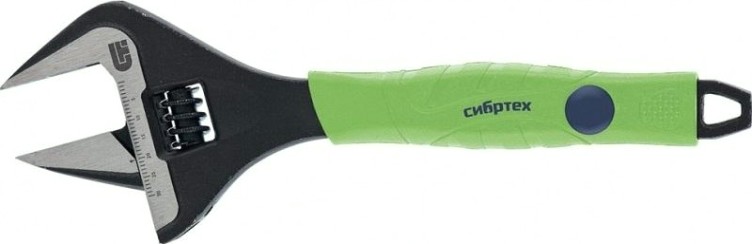 Ключ разводной СИБРТЕХ 300 мм тонкие губки, фосфатированый [15537]