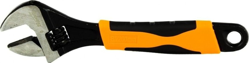 Ключ разводной Sparta 200 мм двухкомпонентная рукоятка 15542 [15542]