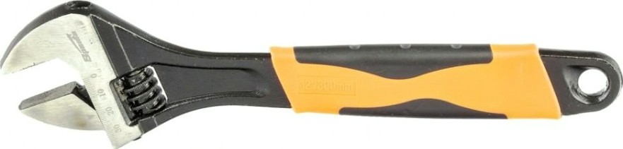 Ключ разводной Sparta 300 мм двухкомпонентная рукоятка 15544 [15544]