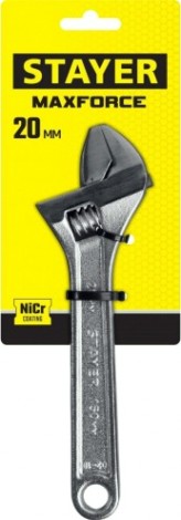 Ключ разводной STAYER MAX-Force 150 / 20 мм, [2725-15_z01]