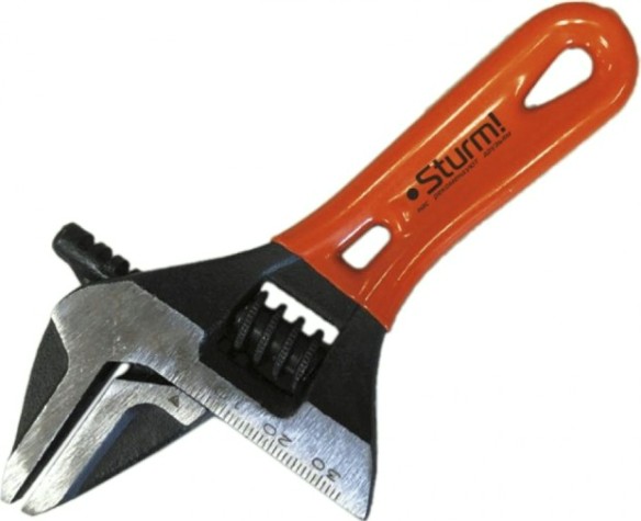 Ключ разводной Sturm 1045-28-135 c короткой ручкой 135мм, зев 34мм, crv