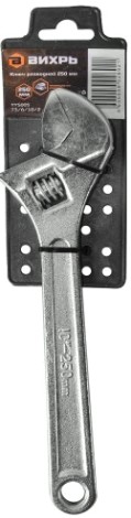 Ключ разводной ВИХРЬ 250мм [73/6/10/2]