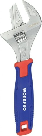 Ключ разводной WORKPRO WP272014 2-в-1 42х200мм с функцией трубного ключа