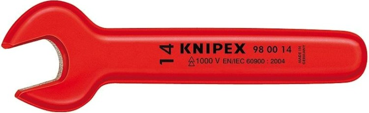 Ключ рожковый диэлектрический KNIPEX 980014 1000 V, 14 мм [KN-980014]