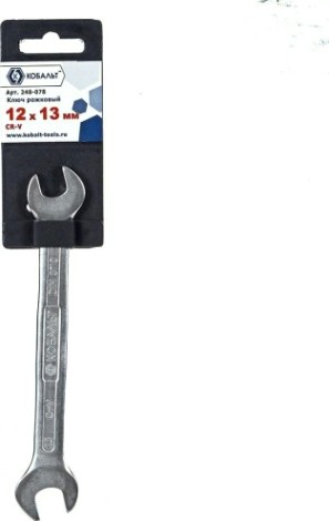 Ключ рожковый Кобальт 248-078 12x13 мм cr-v Ключ рожковый Кобальт 248-078 12x13 мм cr-v