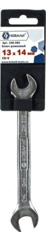 Ключ рожковый Кобальт 248-085 13x14 мм cr-v Ключ рожковый Кобальт 248-085 13x14 мм cr-v