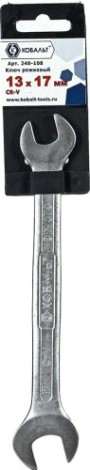 Ключ рожковый Кобальт 248-108 13x17 мм cr-v