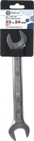 Ключ рожковый Кобальт 248-146 22x24 мм cr-v