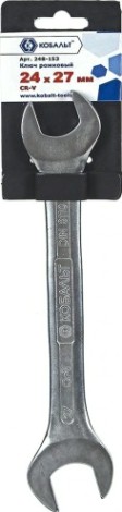Ключ рожковый Кобальт 248-153 24x27 мм cr-v Ключ рожковый Кобальт 248-153 24x27 мм cr-v
