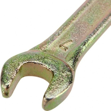 Ключ рожковый REXANT 12-5821-2 6х7 мм, желтый цинк