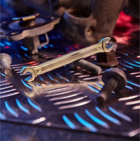 Ключ рожковый REXANT 12-5821-2 6х7 мм, желтый цинк