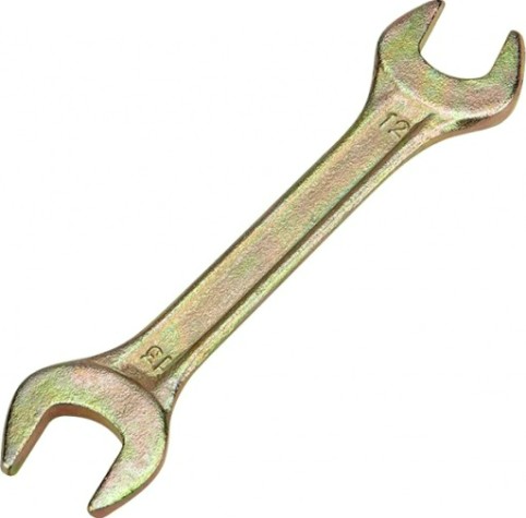 Ключ рожковый REXANT 12-5826-2 12х13 мм, желтый цинк