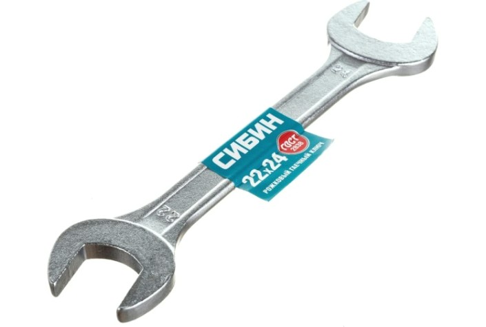 Ключ рожковый Сибин 27014-22-24_z01 22x24 мм