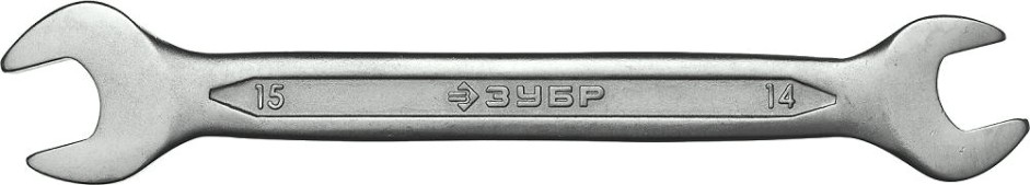 Ключ рожковый ЗУБР МАСТЕР гаечный 14x15 мм, [27010-14-15_z01]