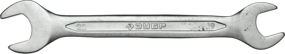 Ключ рожковый ЗУБР МАСТЕР гаечный 19x22 мм, [27010-19-22_z01]
