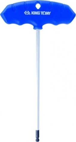 Ключ шестигранный KING TONY 115025MR т-образный 2,5 мм, 90,0х137,0 мм, с шаровым оконча