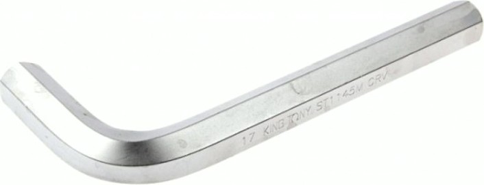 Ключ шестигранный KING TONY Г-образный 17 мм, 80х177 мм [ST114517M]