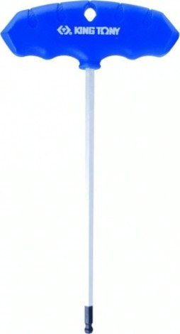 Ключ шестигранный KING TONY Т-образный 4 мм, 90х137 мм, с шаровым окончанием [115004MR]