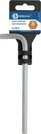 Ключ шестигранный Кобальт 649-806 угловой 8 мм cr-v