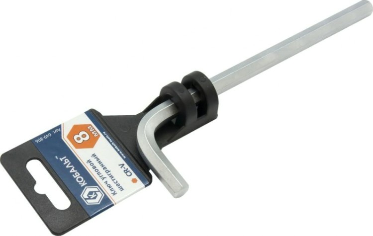 Ключ шестигранный Кобальт 649-806 угловой 8 мм cr-v Ключ шестигранный Кобальт 649-806 угловой 8 мм cr-v