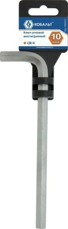 Ключ шестигранный Кобальт 649-813 угловой 10 мм cr-v