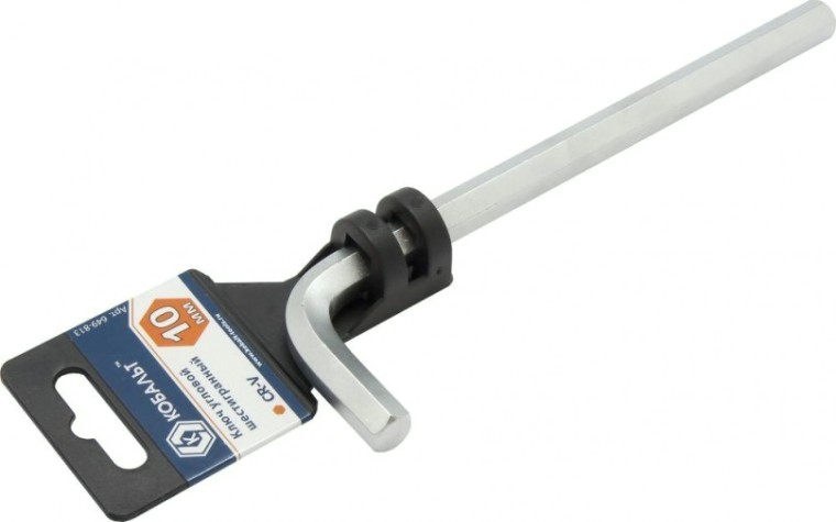 Ключ шестигранный Кобальт 649-813 угловой 10 мм cr-v