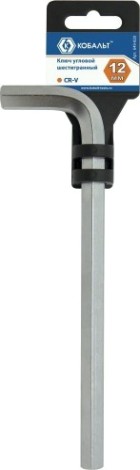 Ключ шестигранный Кобальт 649-820 угловой 12 мм cr-v