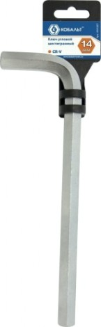 Ключ шестигранный Кобальт 649-837 угловой 14 мм cr-v